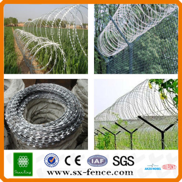 [Anping Factory] Горячее окунутое оцинкованное железо Concertina Razor Wire Blade Колючая проволока